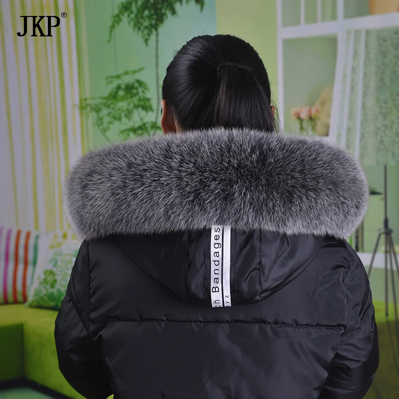 Женский Регулируемый воротник женская шапка шарф из лисьего меха шарфы