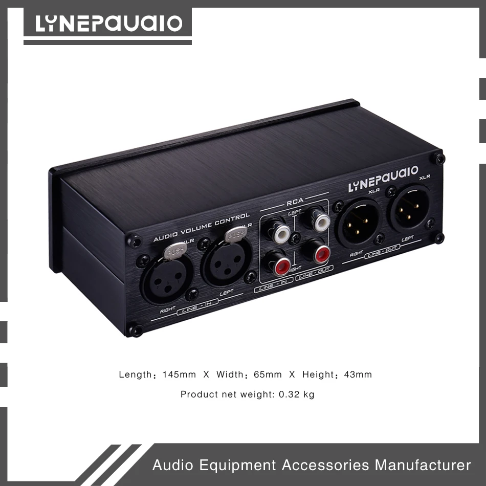 Hi-fi 2 In put 2-выходной аналоговый аудиопереключатель XLR /RCA с регулировкой громкости |