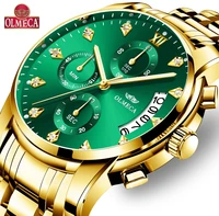 olmeca fashion clock military watch chronograph waterproof watches wrist watches for men classic steel relogio masculino watch