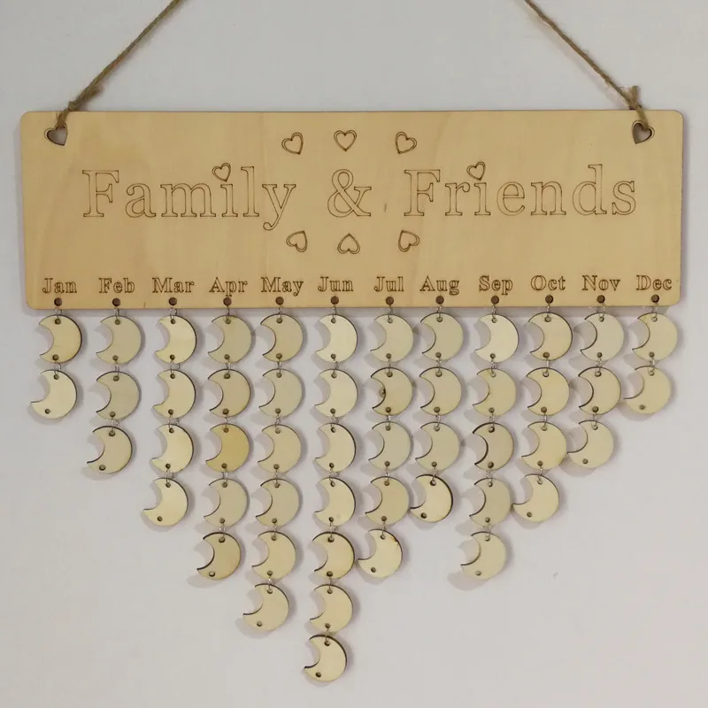 Bhomify дерево на день рождения календарь DIY Семья Друзья День знак особые даты