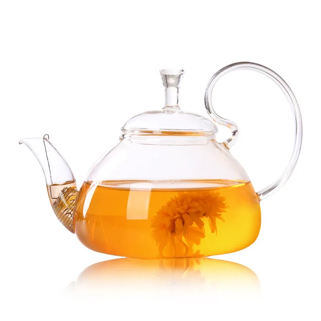 1PC Elegant Flower Coffee Glass Tea Pot Teapots Heat Resistant Gongfu Maker With Filter EJN 1011 | Дом и сад