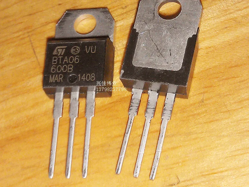 

10 шт. Новый BTA06-600B ТРИАК переключатель 6A 600V TO-220