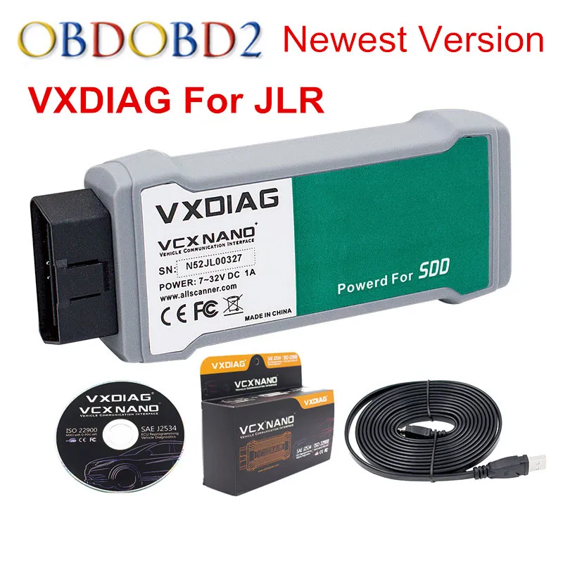 Лучшее качество VXDIAG VCX NANO для JLR 2 в 1 программное обеспечение SSD V145 для Land Rover/Jaguar для дизельных и бензиновых автомобилей