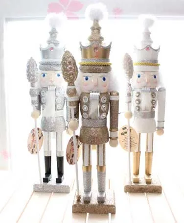 Новинка Рождественский праздничный гайковёр высотой 42 см сверкающий король