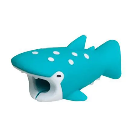 Whale Shark Кабель укус Cable Buddies Protector Animal Puppy Cable For Iphone Morsure Dropshipping - Цвет: Whale Shark