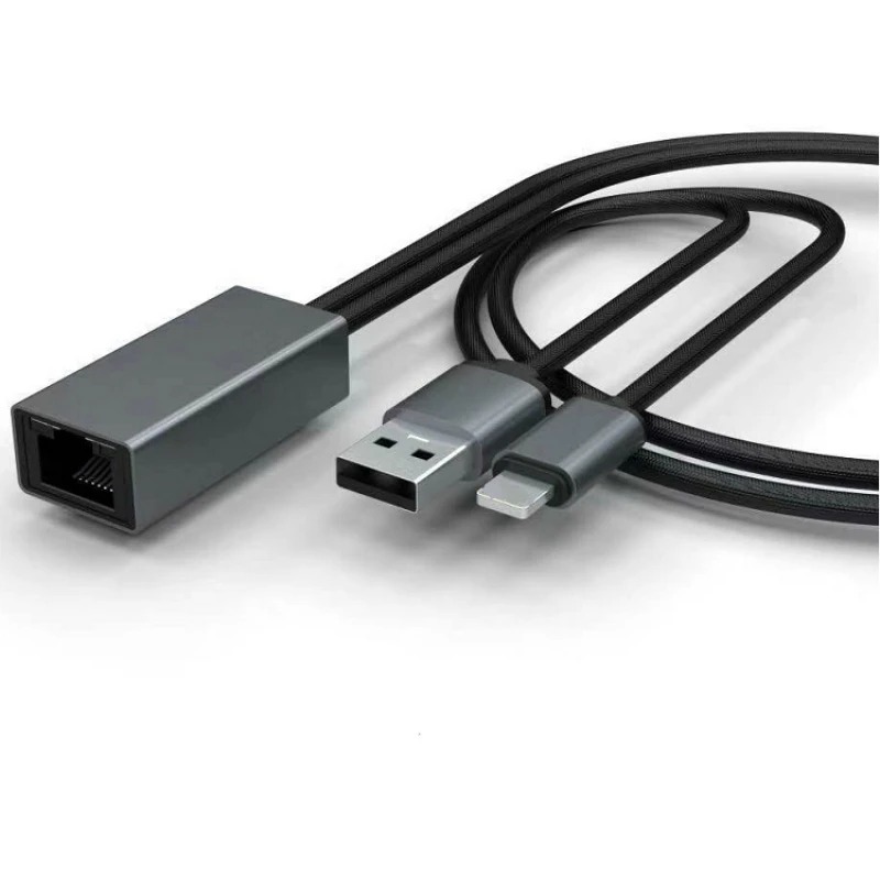 Ethernet адаптер для RJ45 LAN проводной сетевой кабель IPhone Xs MAX XR 6 7 8 Plus IPad поиск в