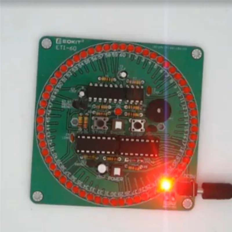 60-секундный таймер обратного отсчета DIY Kit Красный смарт-Будильник Электронный Запчасти и Компоненты Eletronicos электронные "сделай сам"