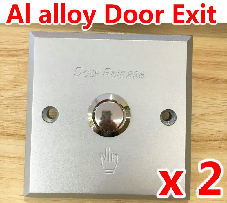 2 шт. кнопки для дверей с крышкой из алюминиевого сплава|Наборы управления