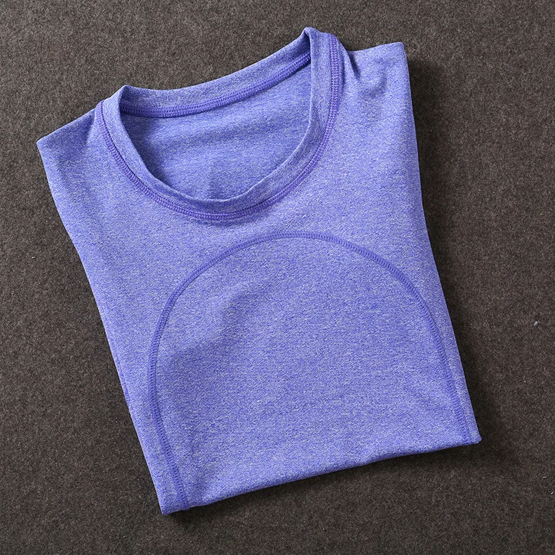 Женская Профессиональная футболка для фитнеса бега спорта быстросохнущие