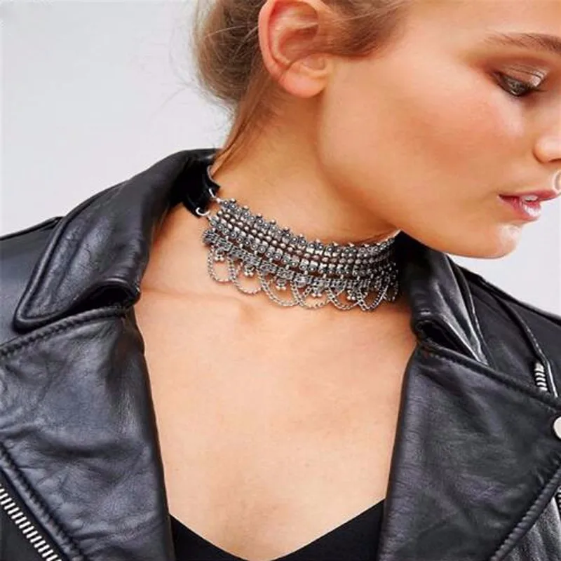 Choker Necklaces For Women Collier Femme Pendant Collar Statement Bijoux Fashion Jewelry Chocker Maxi Boho Vintage Necklace