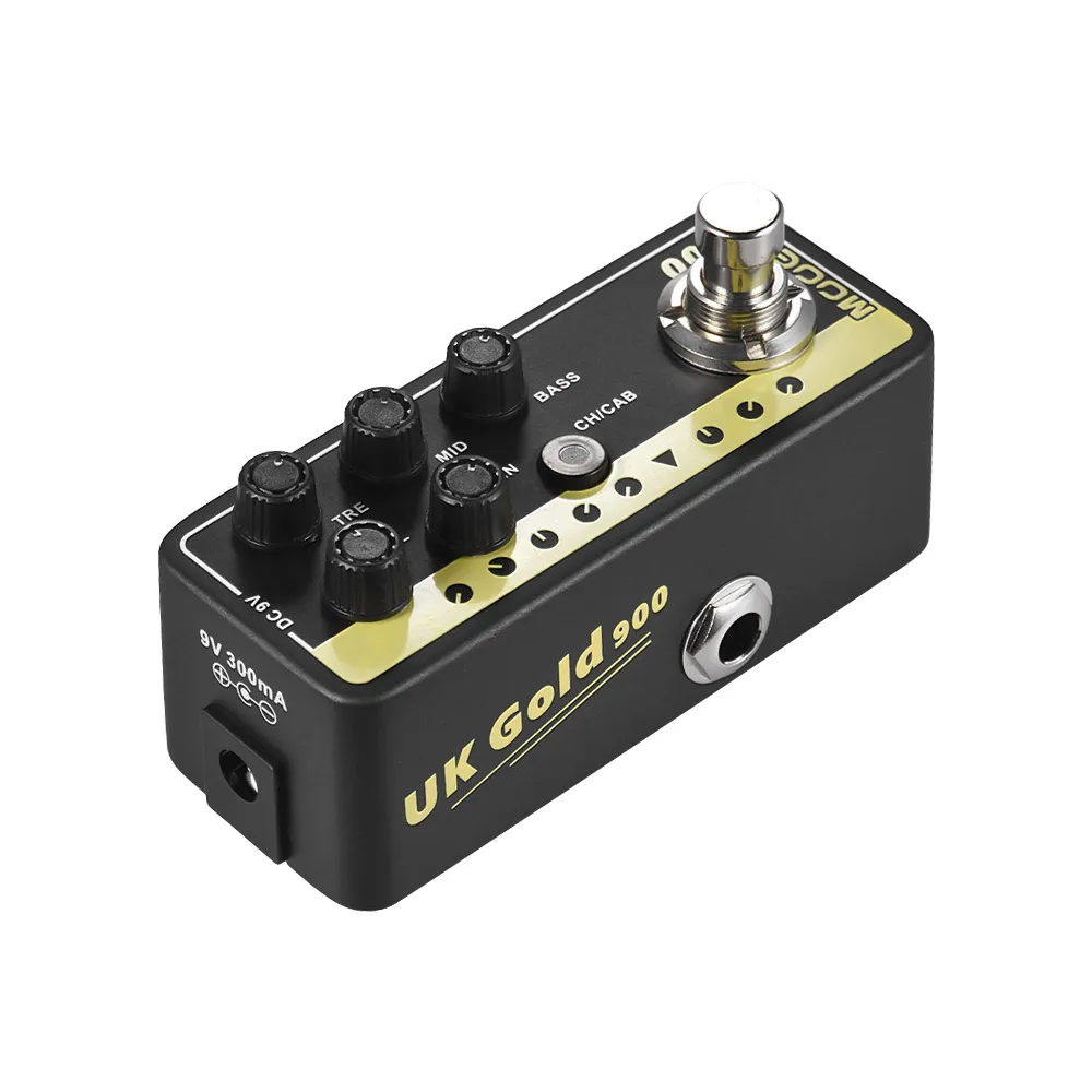 MOOER MICRO PREAMP 002 UK Gold British Crunch цифровой преусилитель гитарный эффект педаль настоящий