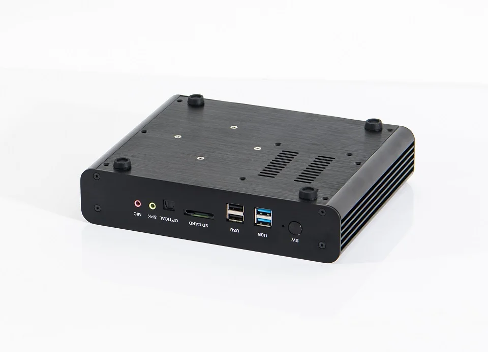 Причастником безвентиляторный мини компьютер i7 7560U 2* DDR4 Ram Msata+ M.2 SSD Micro PC Win10 Pro Barebone HTPC Nuc DP HDMI