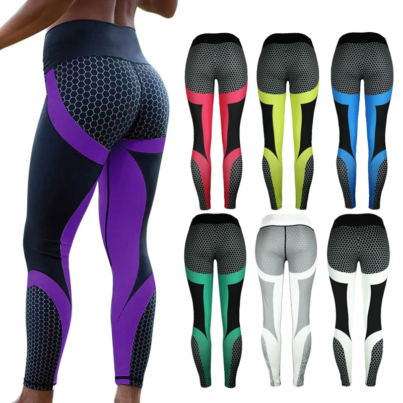 2019 New Arrival Pattern Leggings Women Print Pants Work Out Sporting Slim White Black Red Gray Trousers Ladies Fitness Leggins