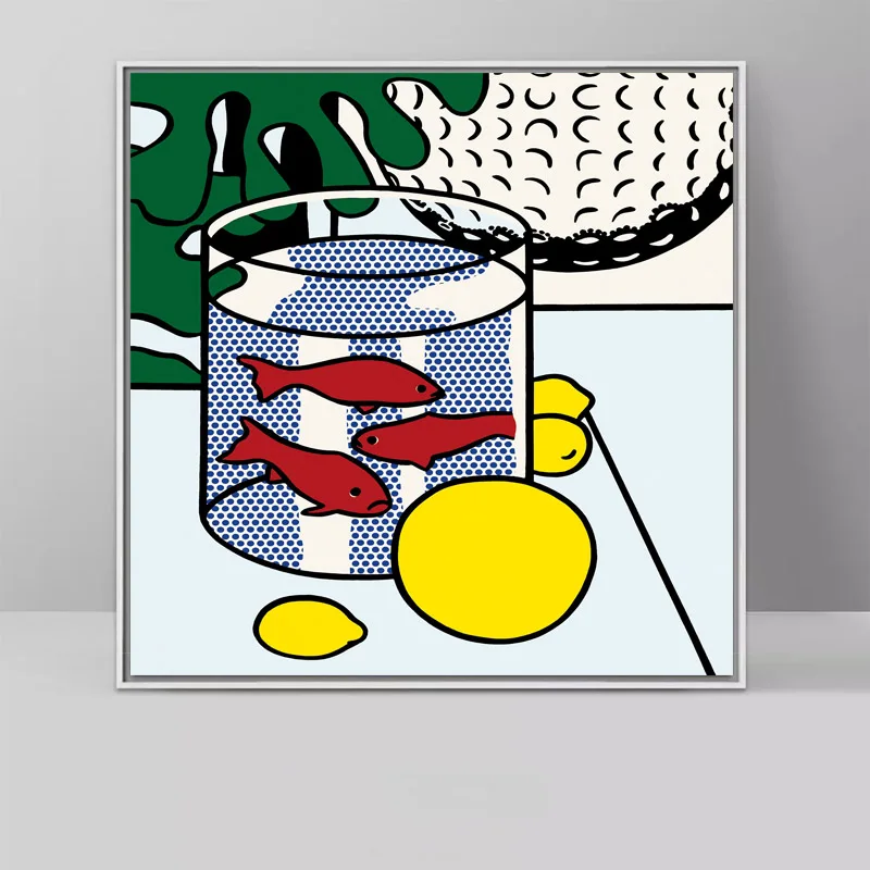 Roy Lichtenstein 10 RELIABLI ART Roy Lichtenstein поп-арт, Картина на холсте, абстрактное искусство для гостиной, квадратные настенные картины, печать на холсте, без рамки - Цвет: Roy Lichtenstein 10
