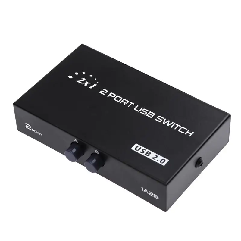 USB коммутатор с 2 портами 1A 2B ручной 0 устройство для обмена данными адаптер