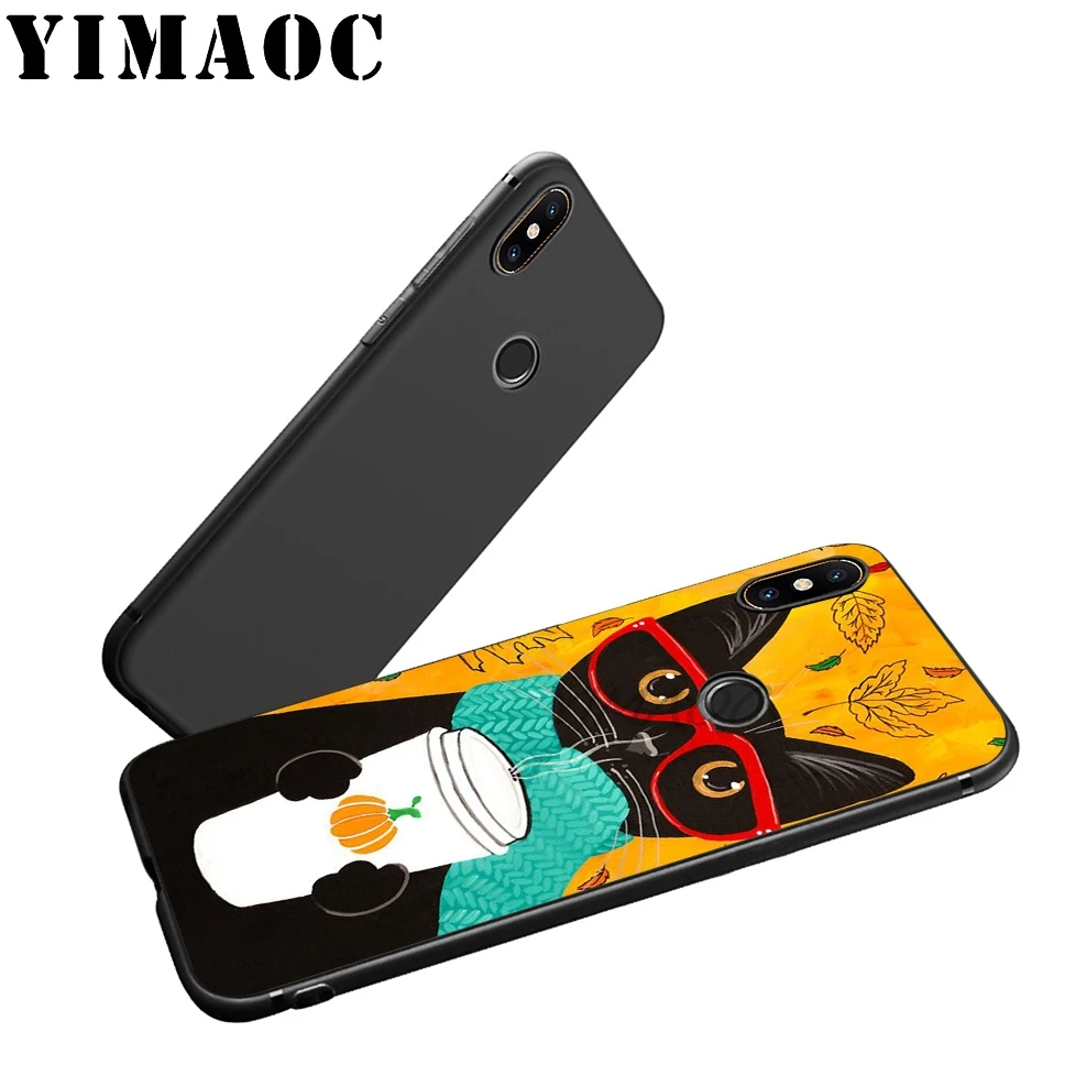 YIMAOC Cat And Coffee Pig Soft Case for Xiaomi Mi 9 9T 8 SE 6 MAX 3 A1 A2 Lite MIA1 MIA2 A3 CC9E CC9 Pro |