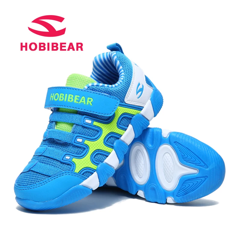 Sport Children Shoes Boys Sneakers For Girls Running Mesh Fabric Leather Breathable Kids Sneaker Hook&ampLoop School | Детская одежда и