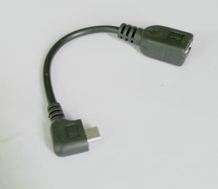 4 шт./лот бесплатная доставка прямой угол микро USB к гнезду otg кабель|usb to usb female|angled