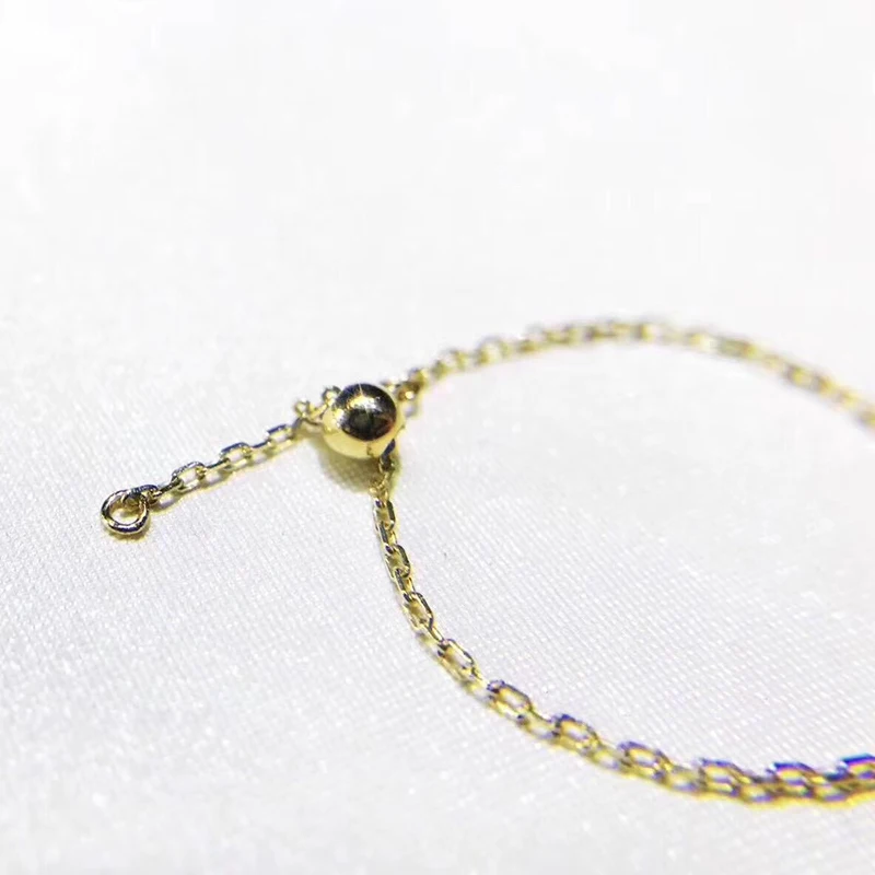 Aazuo 18K цепочка из желтого золота кольцо натуральные опаловые драгоценные камни Кольцо Изумруд Рубин для женщин цепочка любовь подарок крошечное тонкое обручальное кольцо