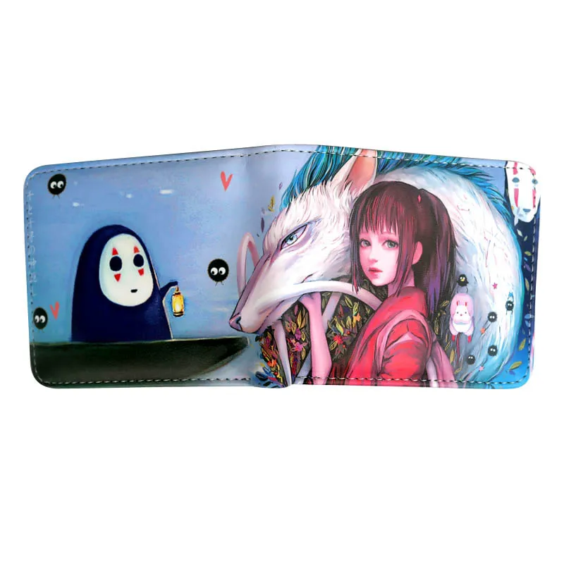 Кошелек Spirited Away femal без маски для лица Мультяшные кошельки с изображением анимэ и