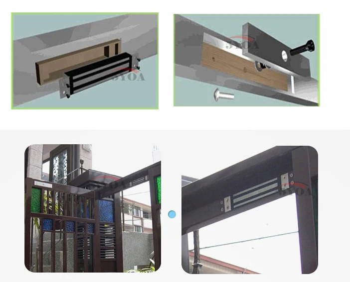 Магнитный замок со скрытым ножом 180 кг 350 фунтов система контроля допуска к двери