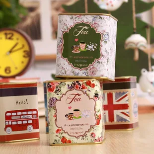 Бесплатная доставка! 5 шт./лот винтажная чайная канистра в английском стиле