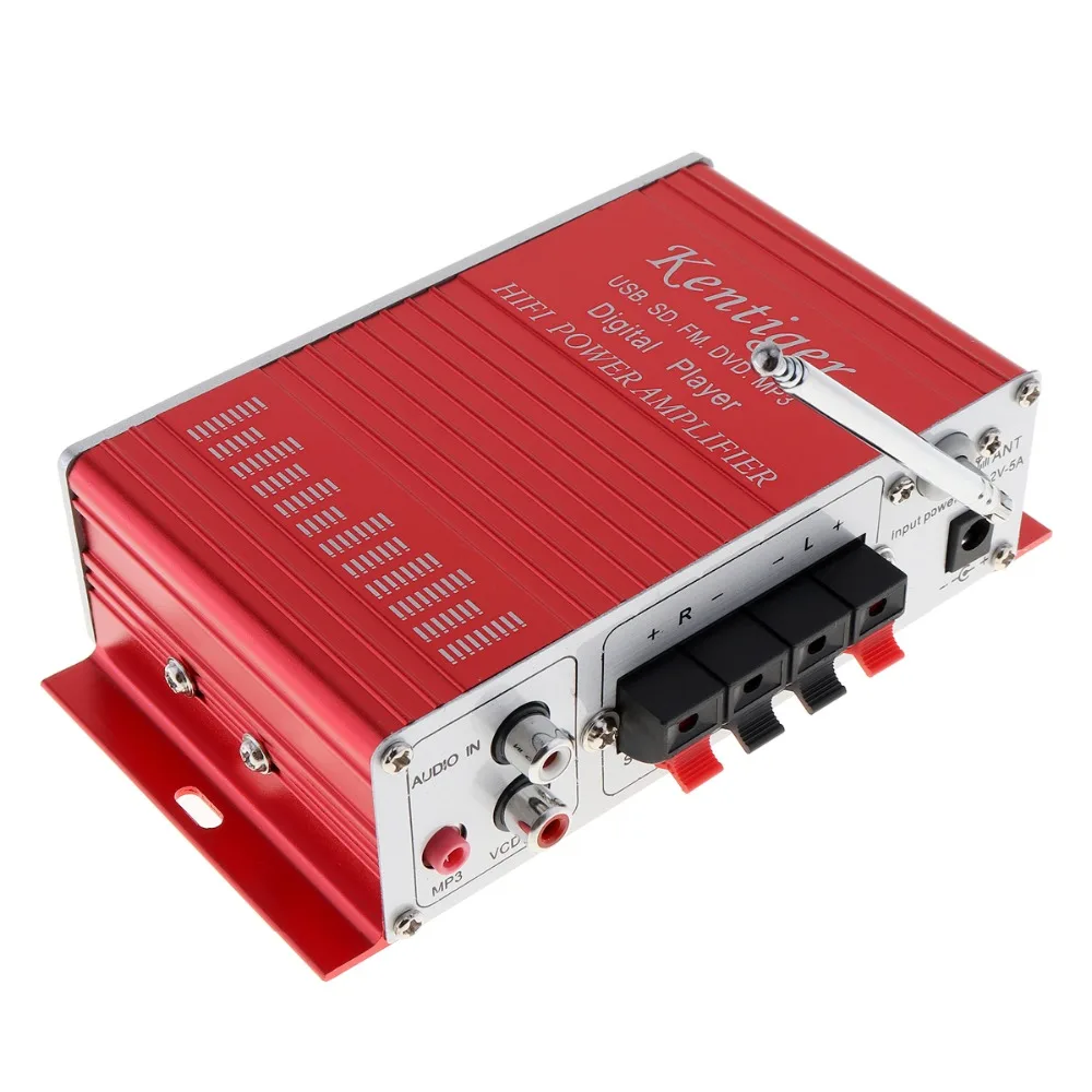 HY 502 DC12V 5A 2CH Hi Fi цифровой аудио плеер Автомобильный усилитель fm радио стерео