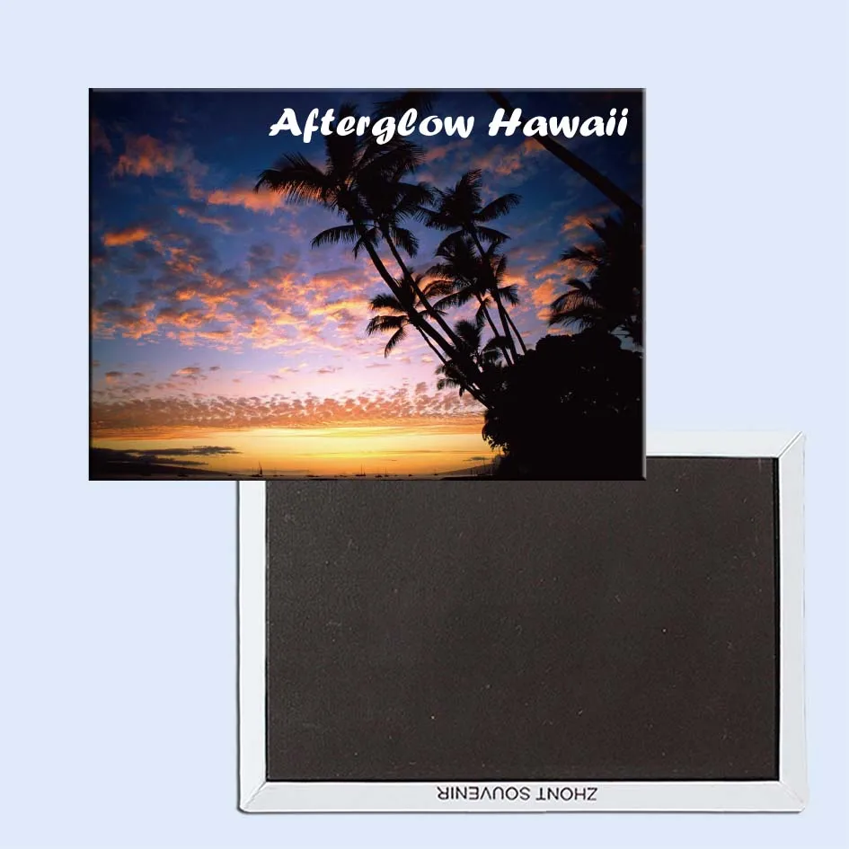 

Tourist Souvenirs,Fridge Magnetic,Exquisite Gift 24524, Afterglow, Hawaii