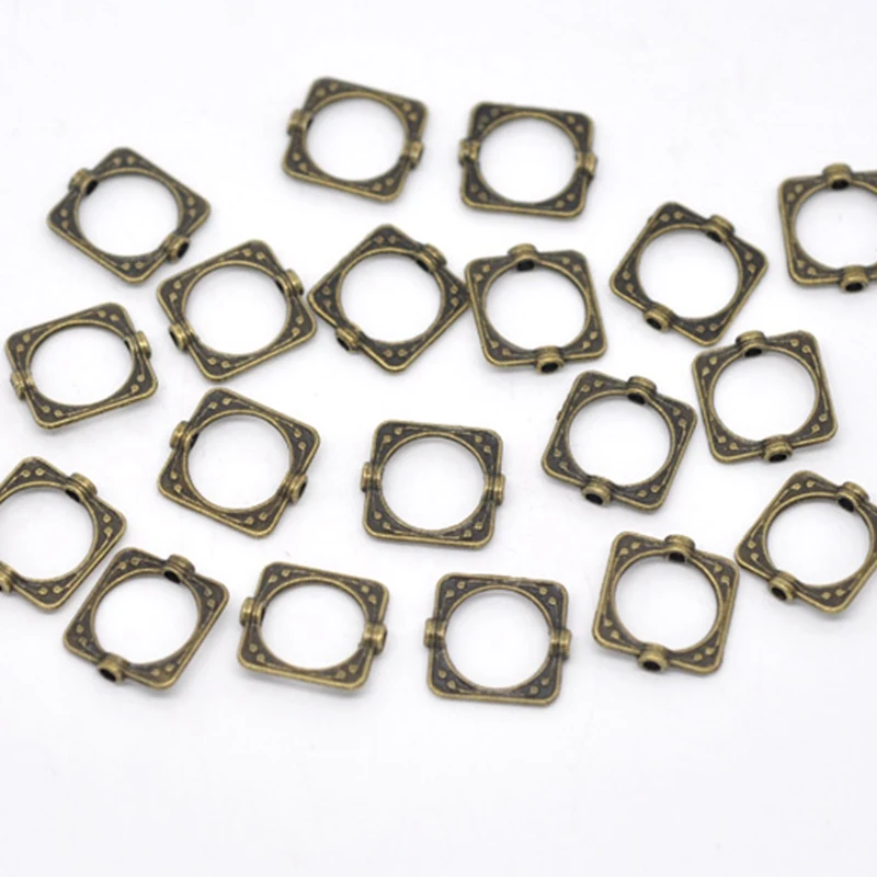 LASPERAL бронзовые тона квадратные рамки для бисера фурнитура ювелирных изделий