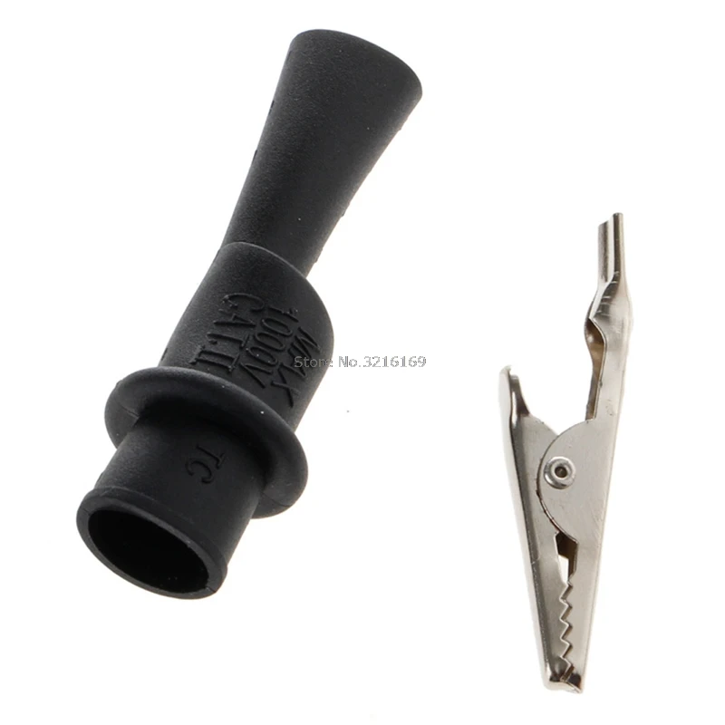 Зажим для мультиметра зажим типа крокодил 1 пары | Строительство и ремонт