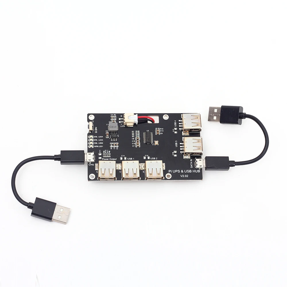 Модуль литиевой батареи USB HUB для Raspberry Pi 3 Zero/3B/2B/B 5 в 2 А блока питания|module 5v|module usbpower