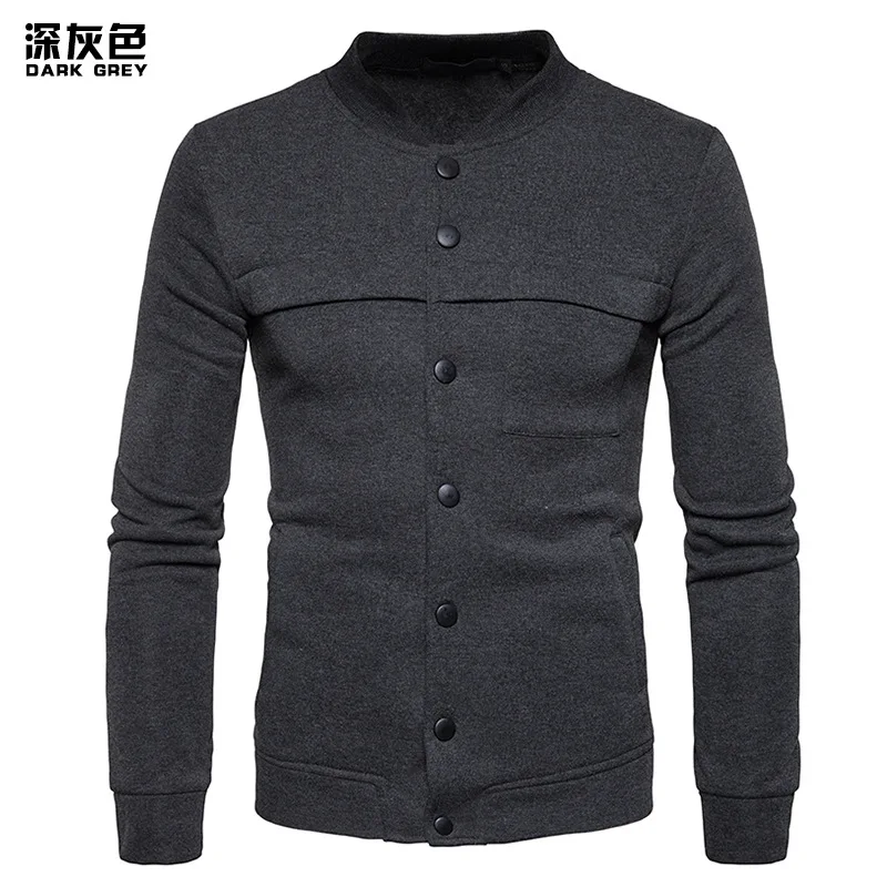Горячие продажи нового Для мужчин куртка Homme бомбер s модная Slim Fit сплошной