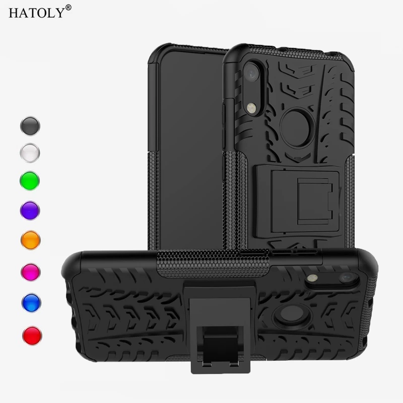 Для Huawei Y6 2019 чехол из силикона ТПУ ПК противоударный задняя крышка для 2019/Huawei Honor 8A