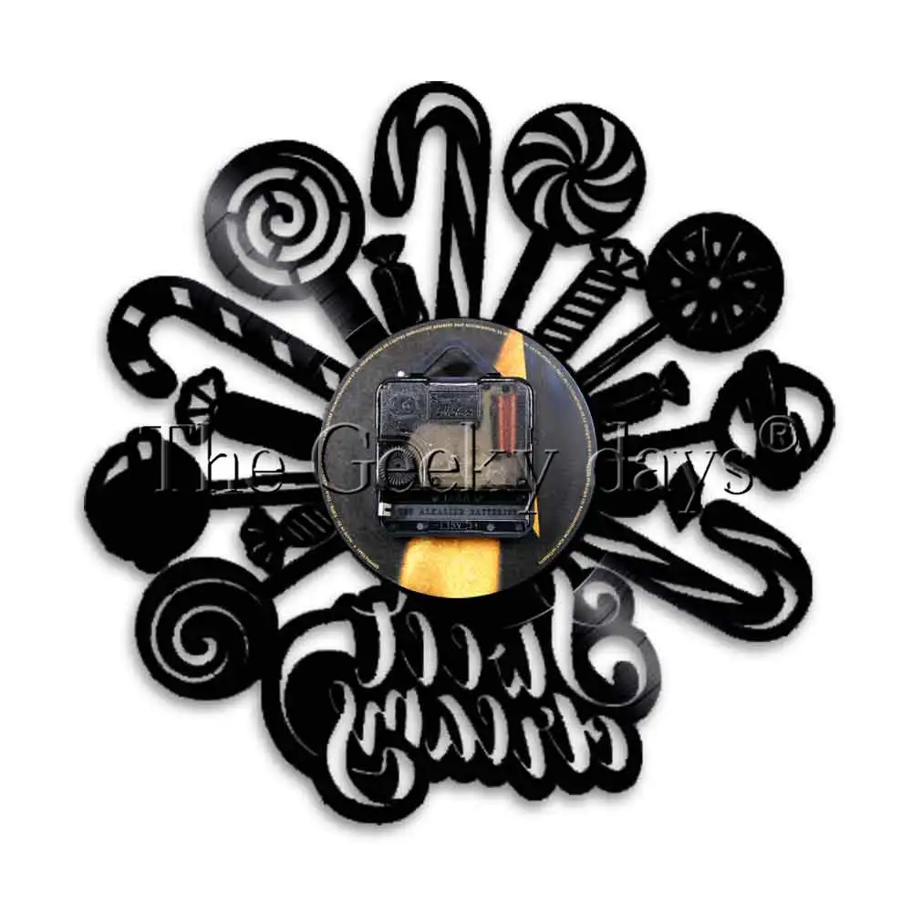 Леденцы конфеты Дизайн Виниловая запись настенные часы сладкие сны милый дом