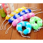 Горячая люфа цветок ванна мяч ванны крутые для ремней полотенец скруббер Очищающая сетка для тела Душ моющаяся Губка Ванна щетка для детей ребенок