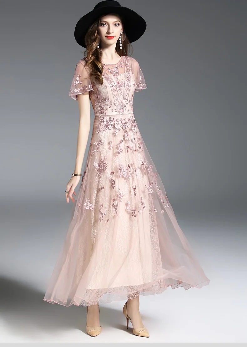 Роскошное Свадебное платье, Vestidos De Festa, женское кружевное длинное платье ручной работы с бисером,, женские платья, одежда для особых случаев