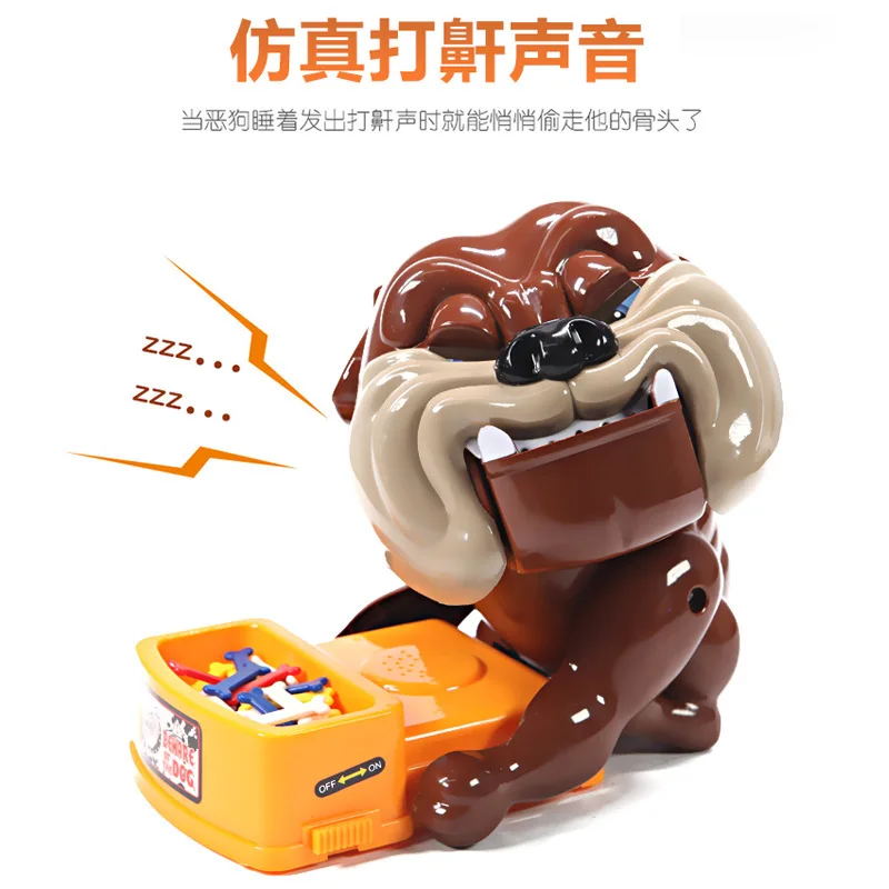Преследовать другие игрушки оригинальность Tricky настольные tuba Look Out Evil Dog Bites Hand Toys