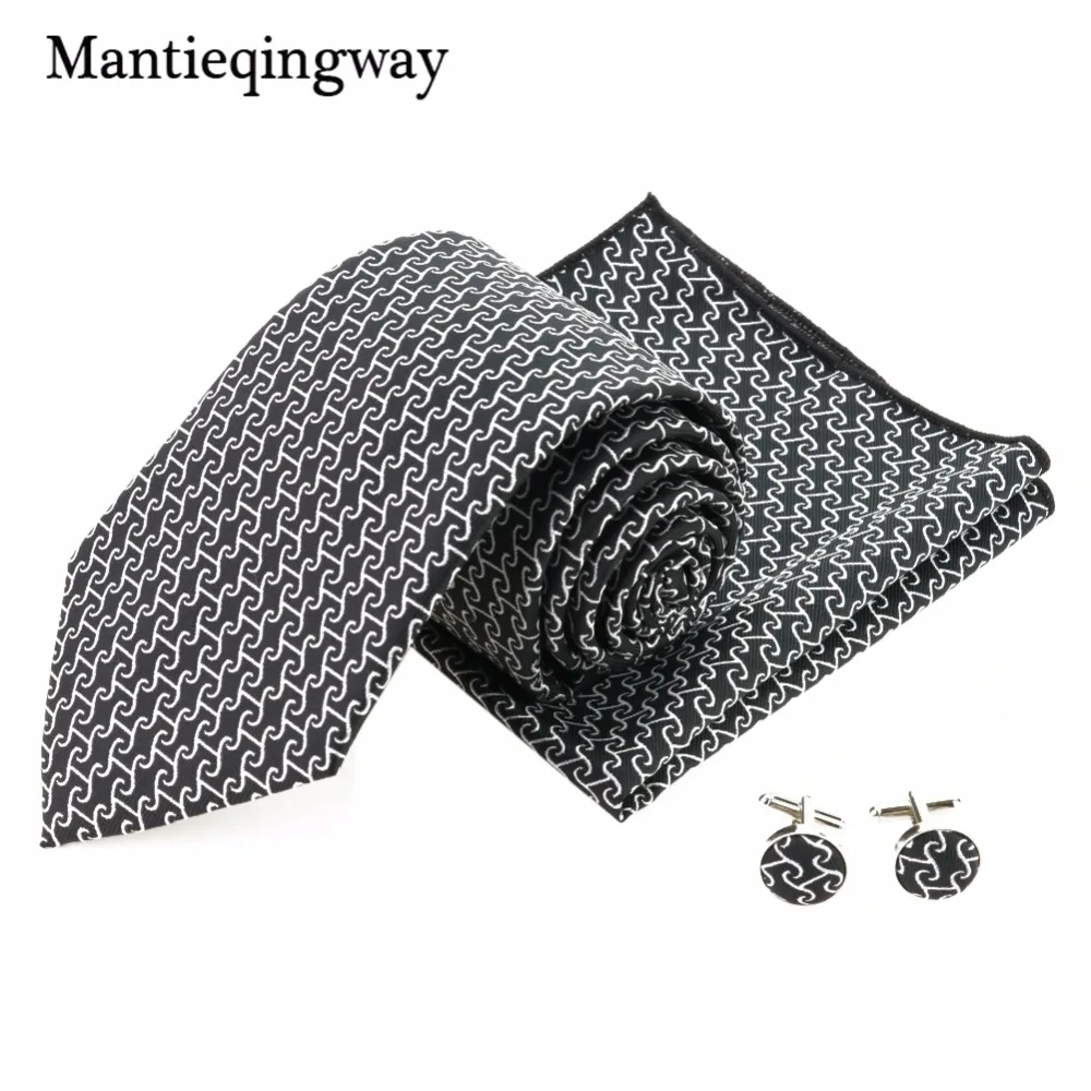 60 цветов полиэстеровый галстук носовой платок запонки наборы Цветочный