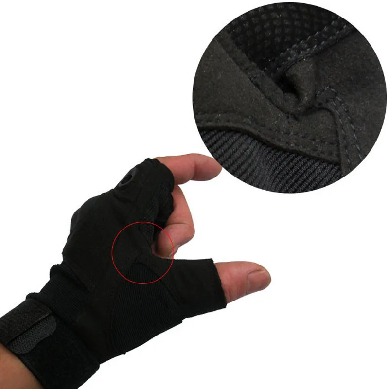 Перчатки без пальцев для спорта на открытом воздухе военные тактические