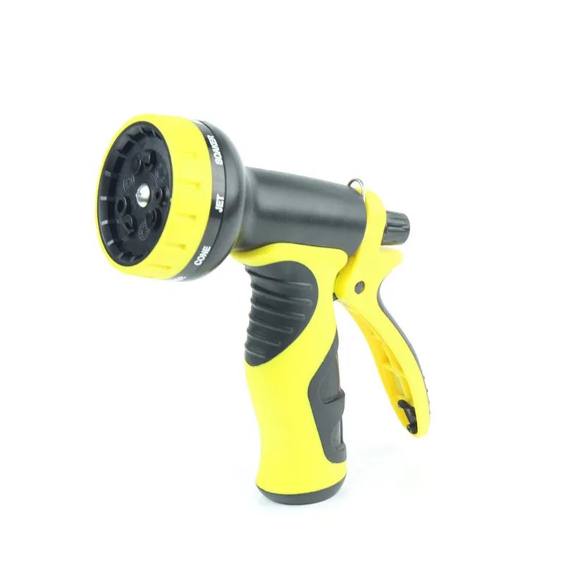 Yellow nozzle 25-100FT садового шланга с возможностью расширения Магия Гибкая водопровод легкий двойной латексный шланг сада с пистолет полива - Цвет: Yellow nozzle