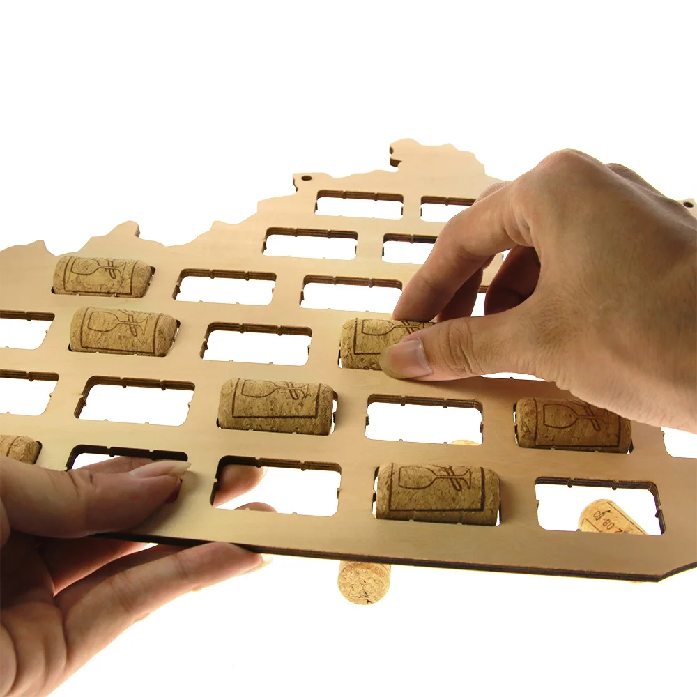 Kentucky of the USA Wine Cork Map Rustic табличка винная пробка домашний Декор деревянный вырез