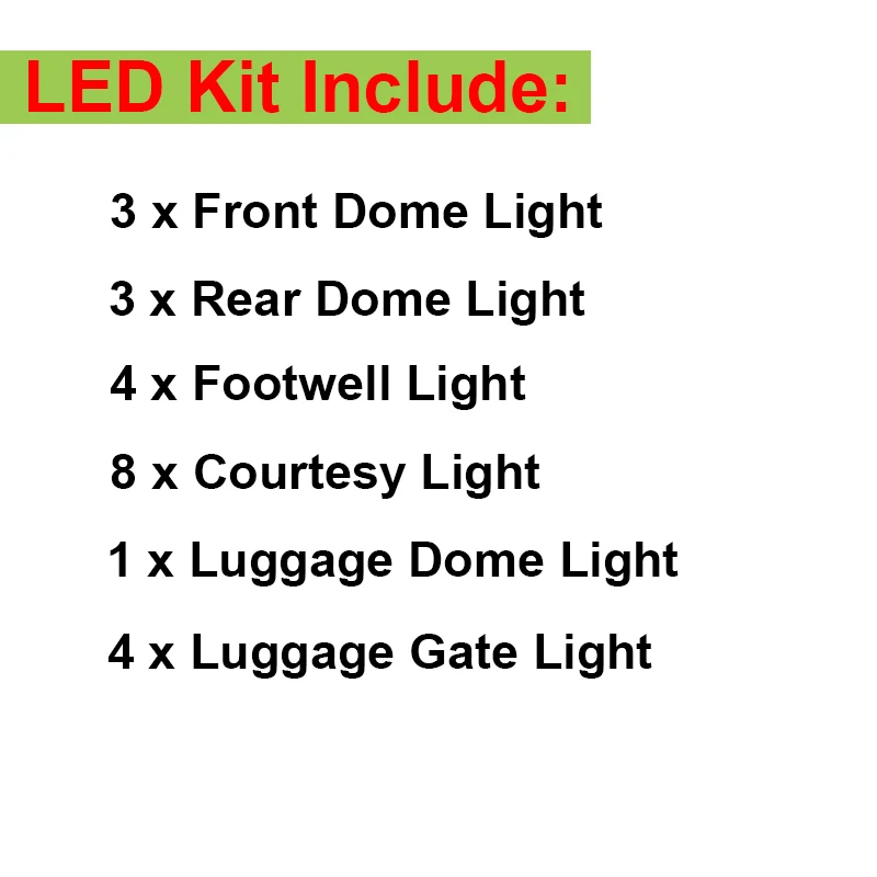 Buildreamen2 23 x автомобильная светодиодная лампа 2835 SMD Canbus комплект светодиодов