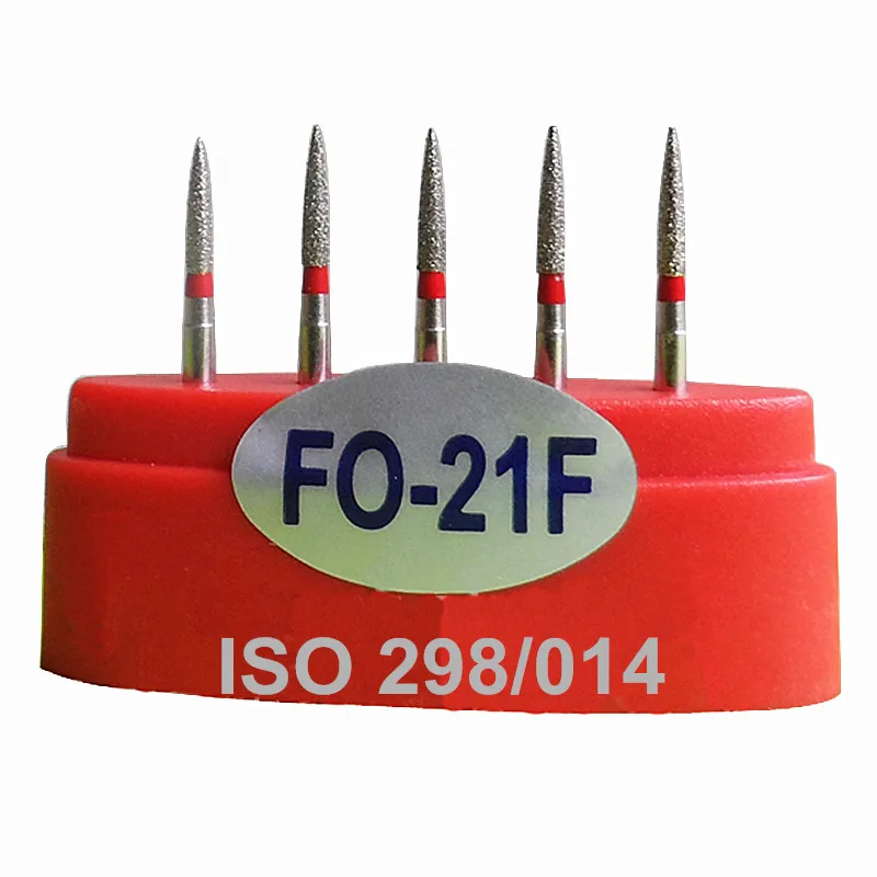 

15Pcs High Quality FO-21F Dental Lab Materials Diamond Burs FG 1.6mm High Speed Handpiece Medium Dentist Products