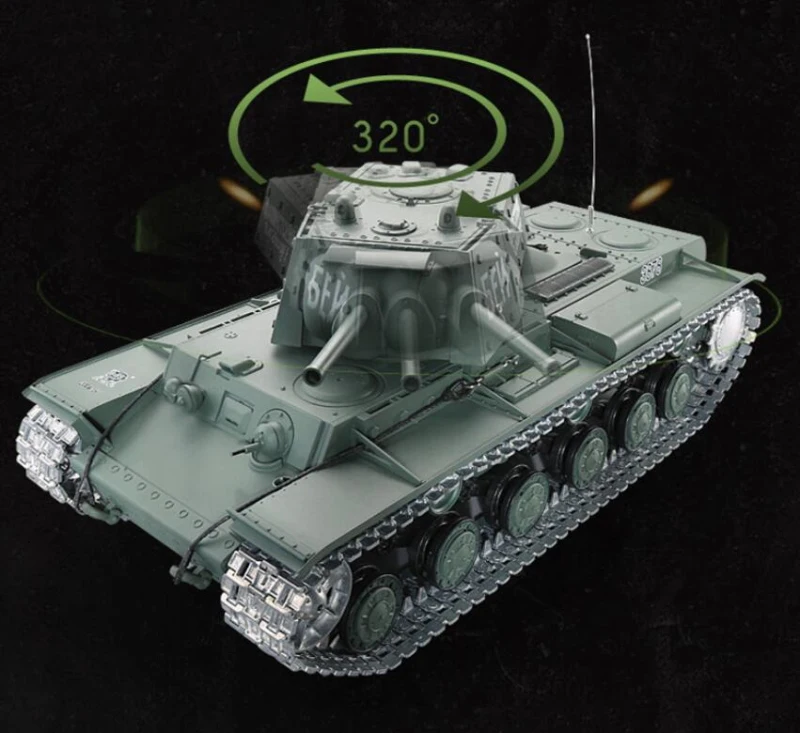 Российский KV 1 бронированный боевой танк с дистанционным управлением модель 1:16