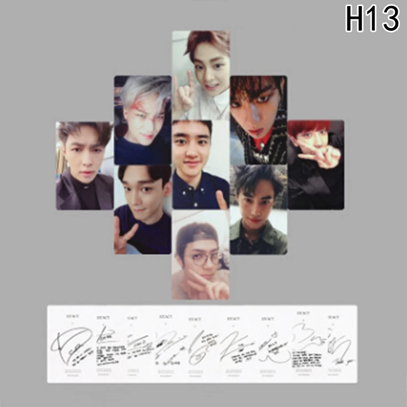 Youpop KPOP EXO K M точное Лото завод 3 EX'ACT альбом самодельные бумажные карты K-POP Подпись LOMO фото карта Фотокарта