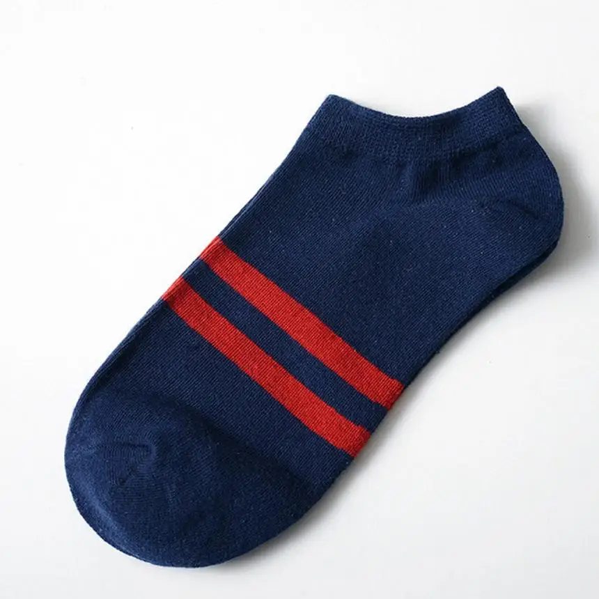 Новинка 2019 удобные носки унисекс полосатые хлопковые короткие до щиколотки