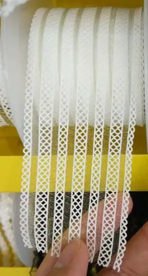 thin White 5 см ширина эластичная тесьма нейлон Spsandex сетка лямки 1 ярд - Цвет: thin White