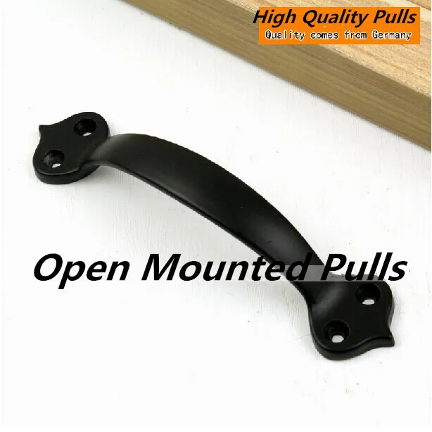 100 мм Современные Простые черные мебельные ручки античный черный ящик ручка для