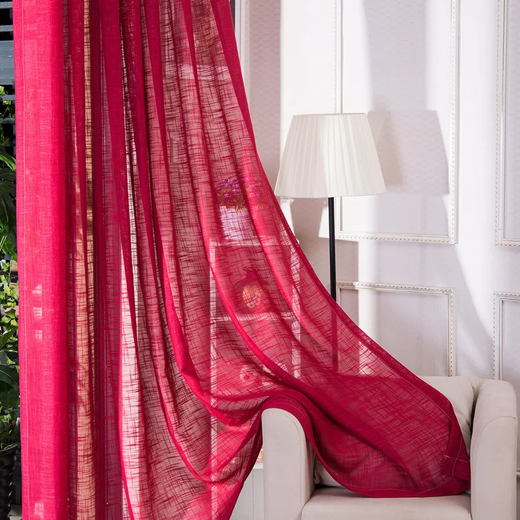 5 цветов сплошные зеленые тюлевые оконные шторы для кухни двери гостиной спальни