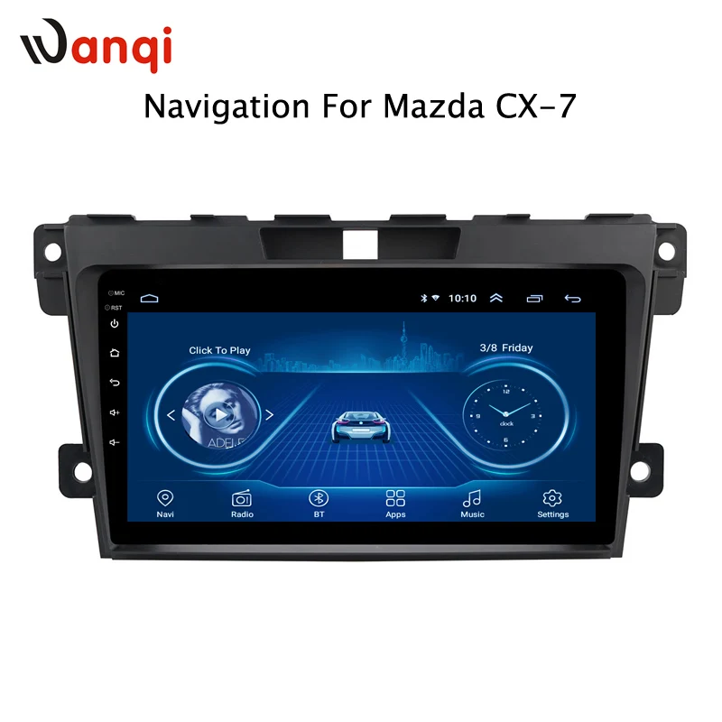 Android 8 1 2.5D Закаленное HD сенсорный экран 9 дюймов радио для Mazda Cx 7 2008 2015 с Bluetooth USB WIFI